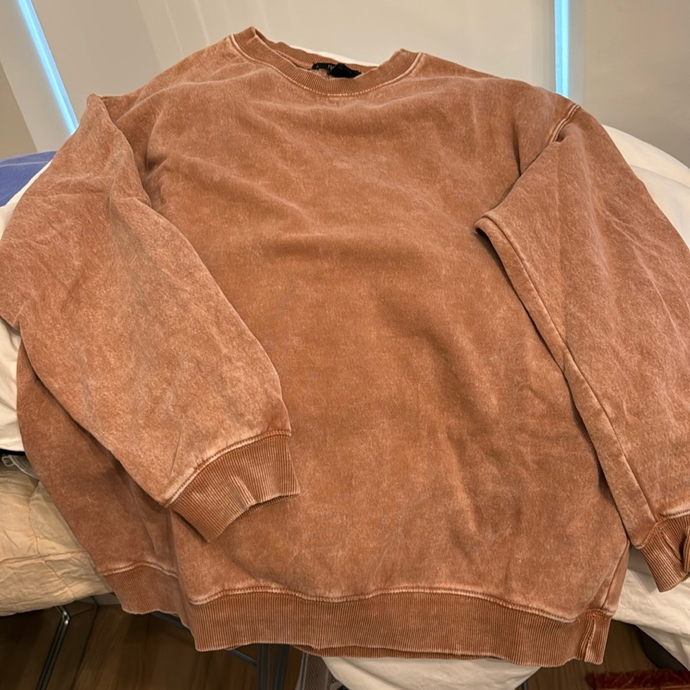Forever21 Acid Look Oversized Sweatshirt